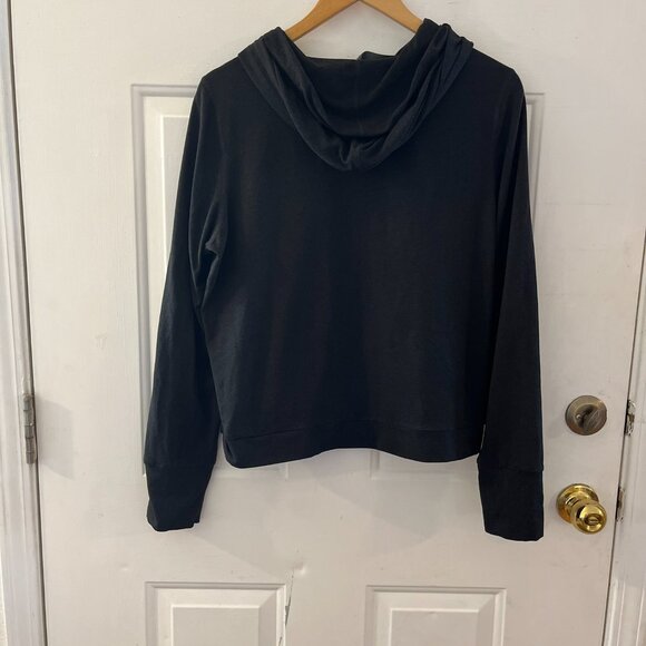 Vuori Woman's Black Heather DreamKnit Halo Essential Hoodie Sz Lr - Picture 7 of 12